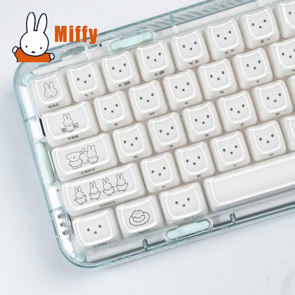 Party Games Pc - Kawaii Miffy Tastenkappen Niedliche Hasen-Tastenkappen für