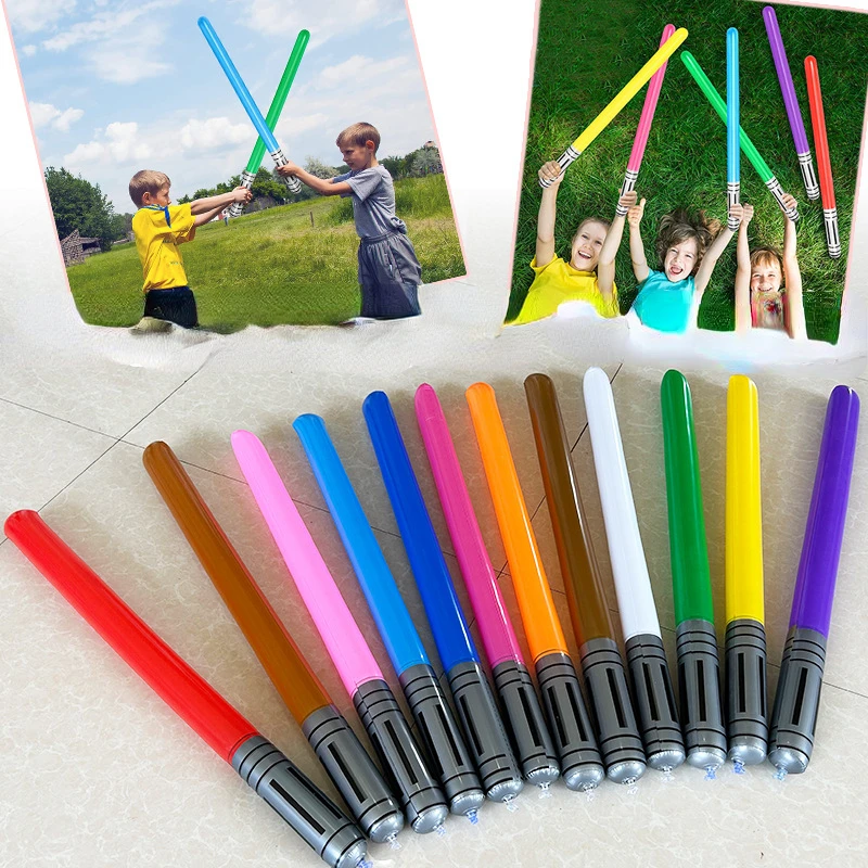 Party Games Kids Outdoor - 90 cm Kawaii aufblasbares Lichtschwert-Spielzeugjunge, geeignet