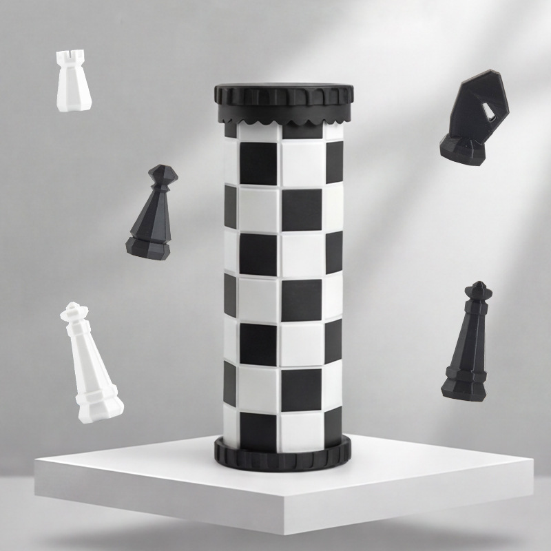 Party Games Kids Outdoor - Neues Schachspiel im Scroll-Stil, tragbares, faltbares