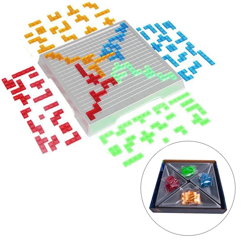 Party Games Easy Kids - Strategie-Brettspiel für Kinder, Lernspielzeug, Quadressenspiel, einfach