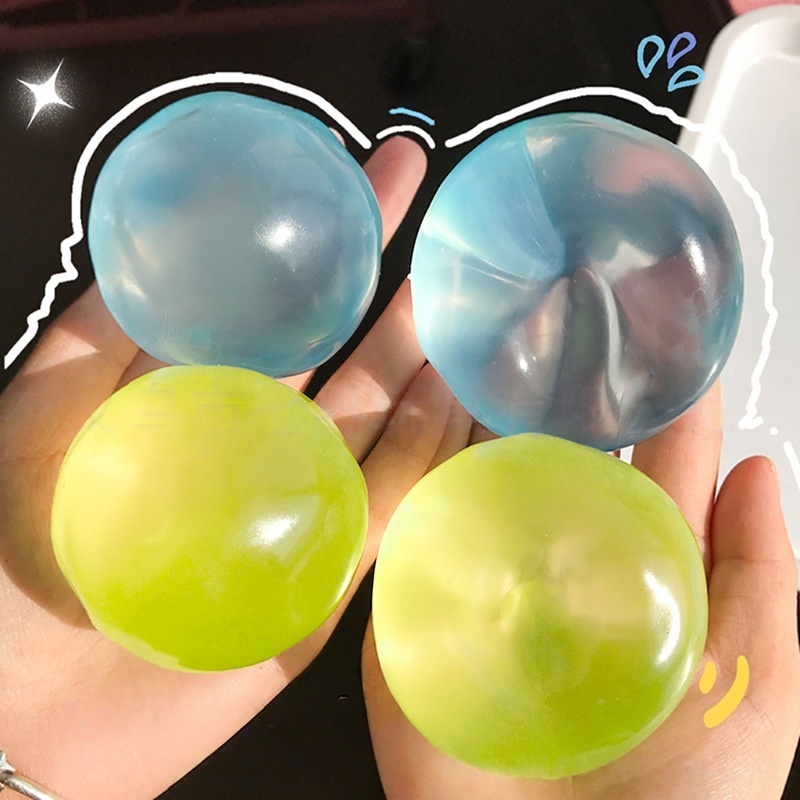 Party Games Adults Funny - Squishy Plastisches Mochi Fidget-Spielzeug Transparentes Kokosnussöl-Maltose-Quetschspielzeug