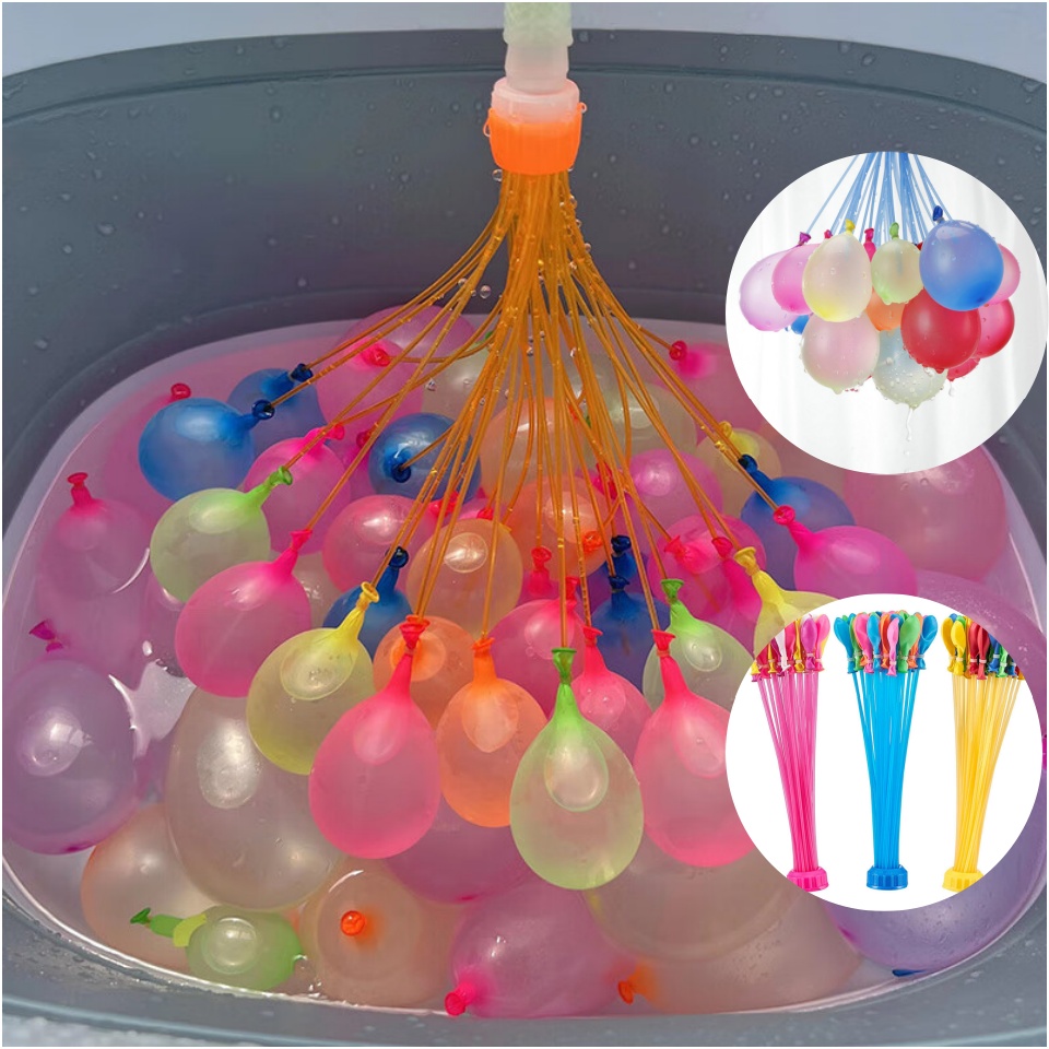 Party Games New - Schnell befüllbare, selbstbindende Wasserbomben, Sommer-Wasserbomben, Strandspielzeug