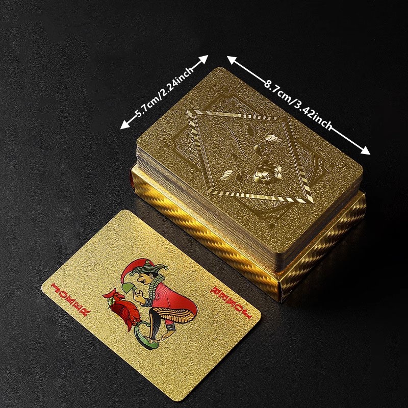 Goldfolie-Totenkopf-Pokerkarte – Party Games Using Playing Cards Bewertung und Preis