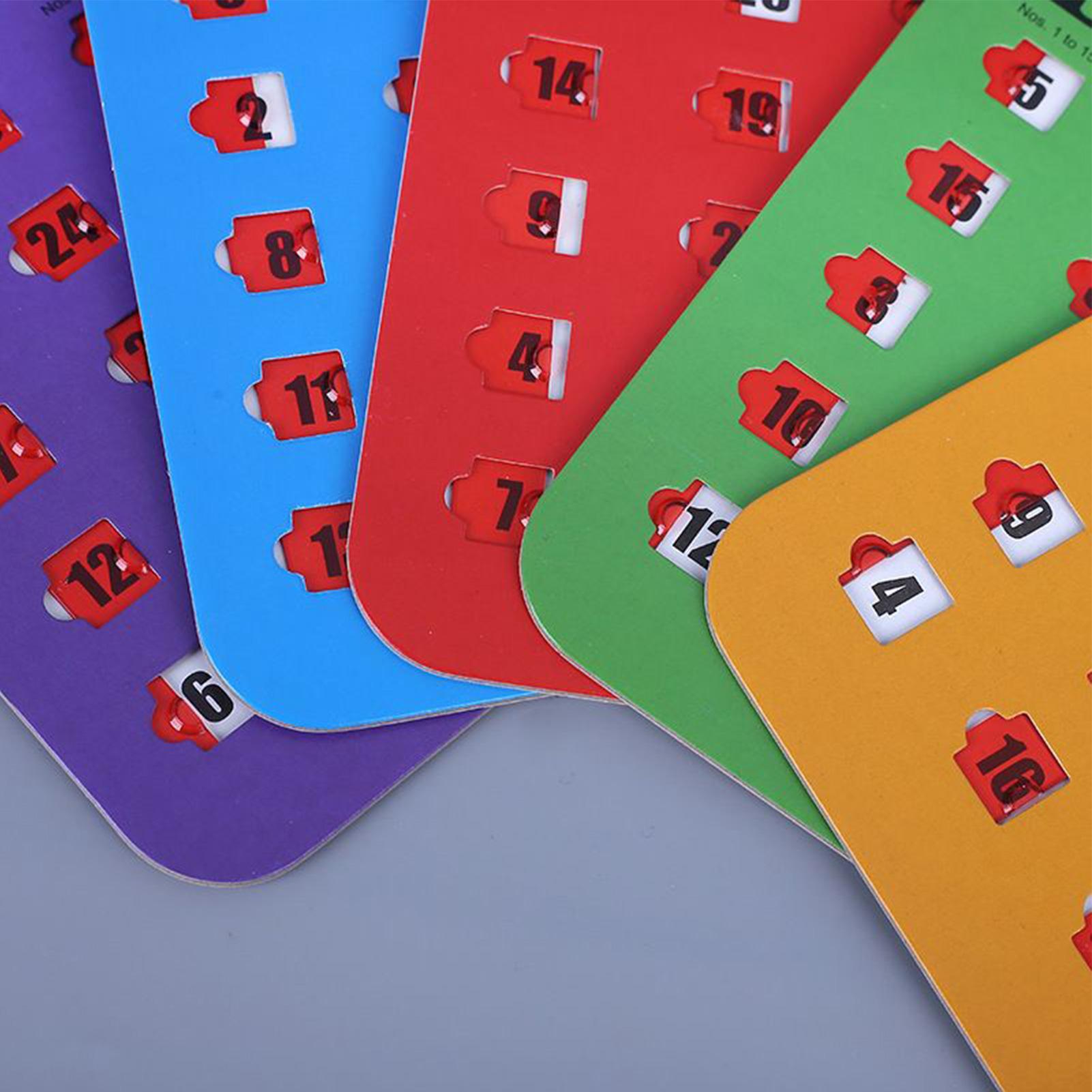 5 Stück Schiebe-Bingo-Spielkar – Party Games Cards Bewertung und Preis