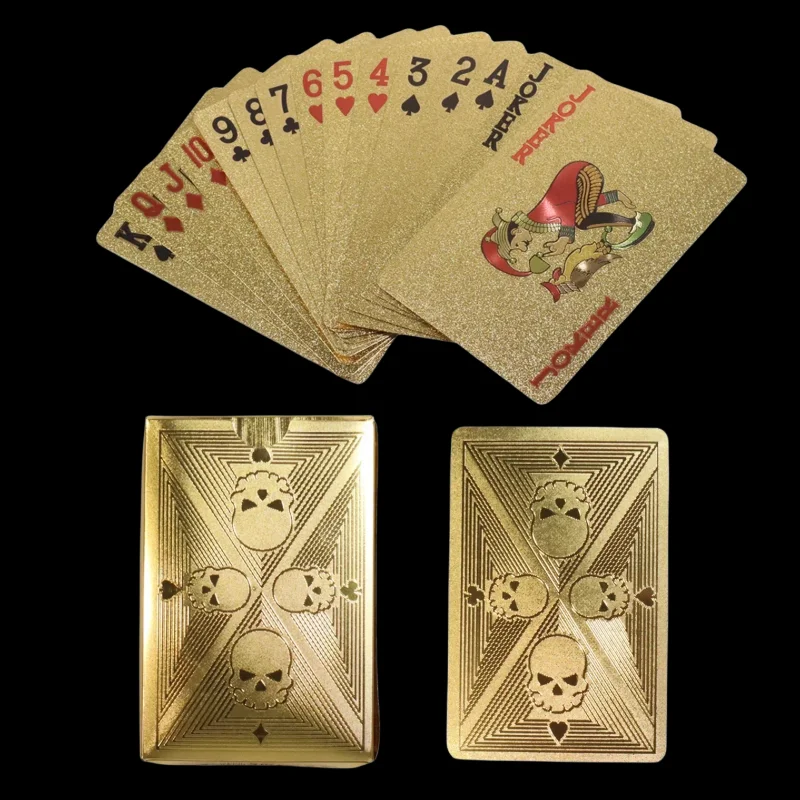 Goldfolie Schädel Poker Karten – Party Games Using Playing Cards Bewertung und Preis