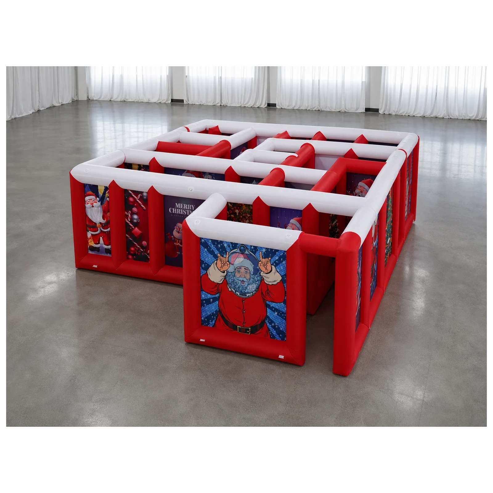 Großes rot-weißes aufblasbares – Party Games Kids Outdoor Bewertung und Preis