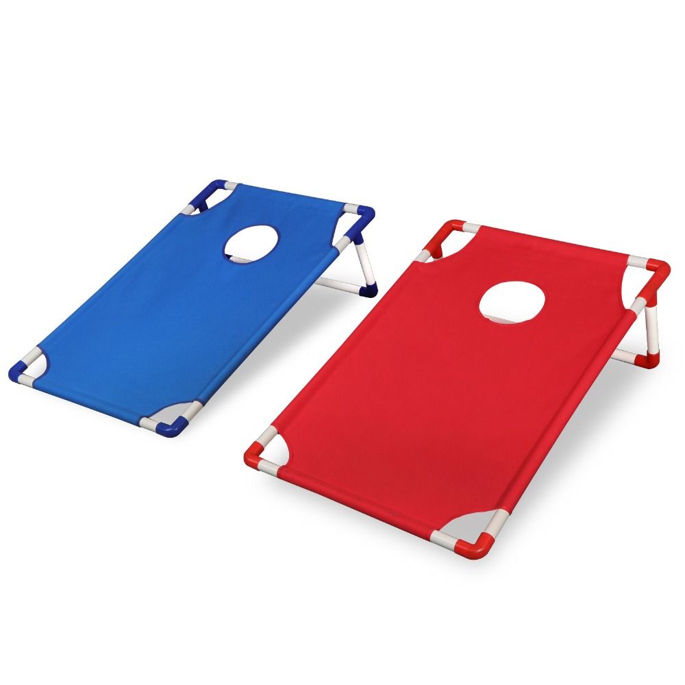 Tragbares Cornhole-Set in Rot  – Cornhole Board Set Bewertung und Preis